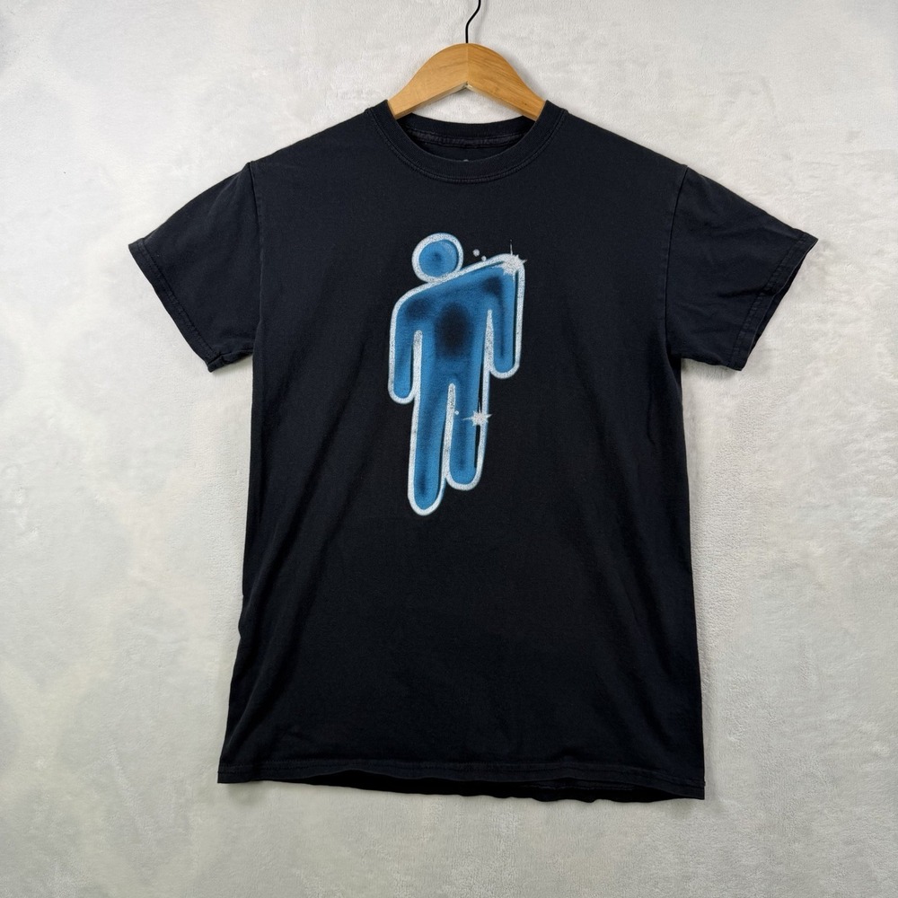 Billie Eilish Pop Band Tour Black T Shirt Size Small